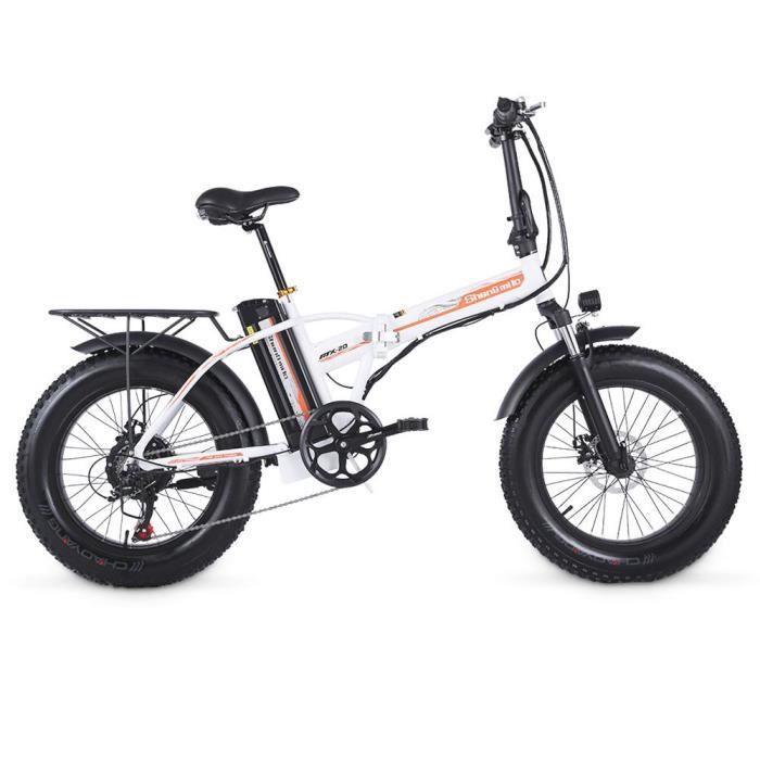 Vélo Électrique Shengmilo MX20 500W 48V 15Ah 20 '' E-bike 40 km / h Vitesse Max 40-50 km Plage, kilo 150 kg Charge Max
