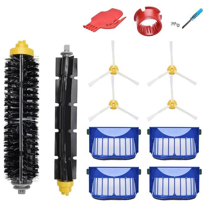 pour Kit D'Accessoires de Remplacement pour Robotique IRobot Roomba 675, 4 Filtres