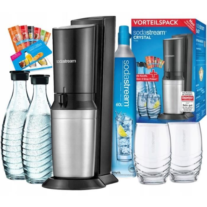 SATURATEUR D'EAU SODASTREAM CRYSTAL 2.0 + EXTRAS