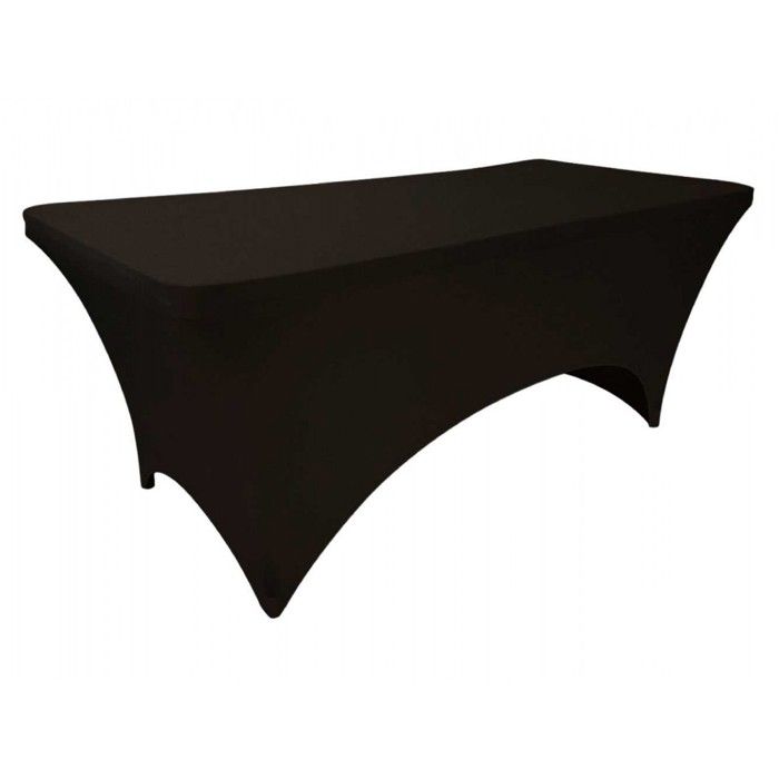 Housse de table de jardin Spandex - Noire