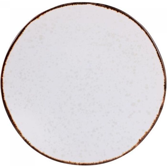 Assiette plate polaire 27 cm (lot de 6) - Table Passion NEURE Blanc
