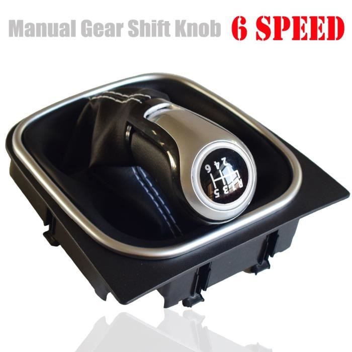 6 Speed -Pommeau de levier de vitesse manuel, accessoires de voiture, pour Volkswagen Golf 5-6 MK5-MK6 Scirocco(2009) Octavia(2006),