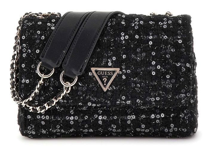 Sac bandoulière 'Janis' noir (2 compartiments) - 20x15x10 cm - [R8135