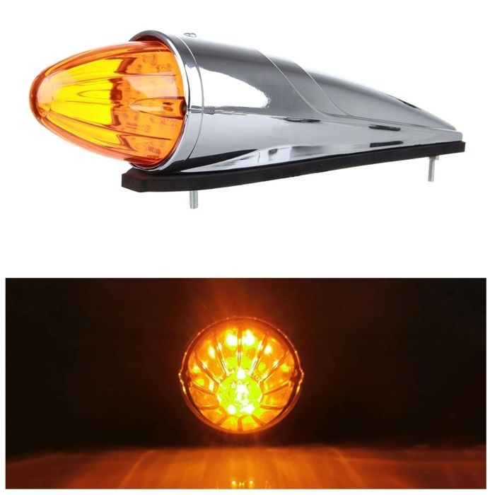 10x Orange Led Feux De Gabarit 12v Camions Caravan Tuning Poids Lourd - Auto