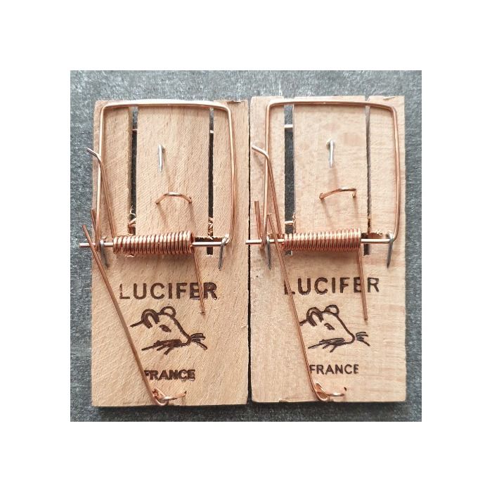 tapette à sourispiège à souris 2 tapette en bois made in FRANCE 9.6 x 4.6 cm