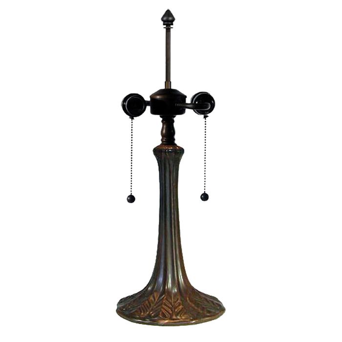 Pied de lampe lampe de table Tiffany Ø 17x52 cm Marron Plastique 5LL-9023