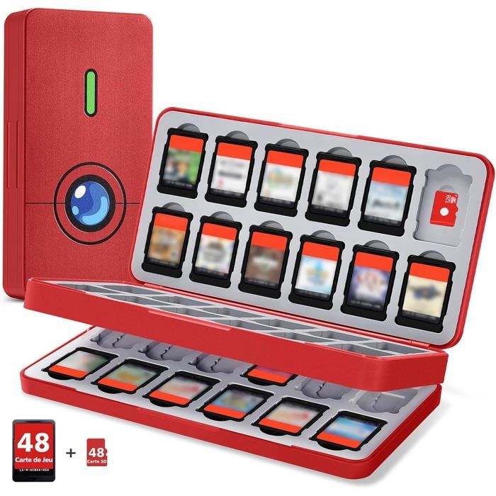 Rangement Jeux Switch 2 Boite Rangement Jeux Switch 2 Compatible avec Jeux Del Switch 2 et Cartes Micro SD Etui Jeux Switch 2 - vue 2