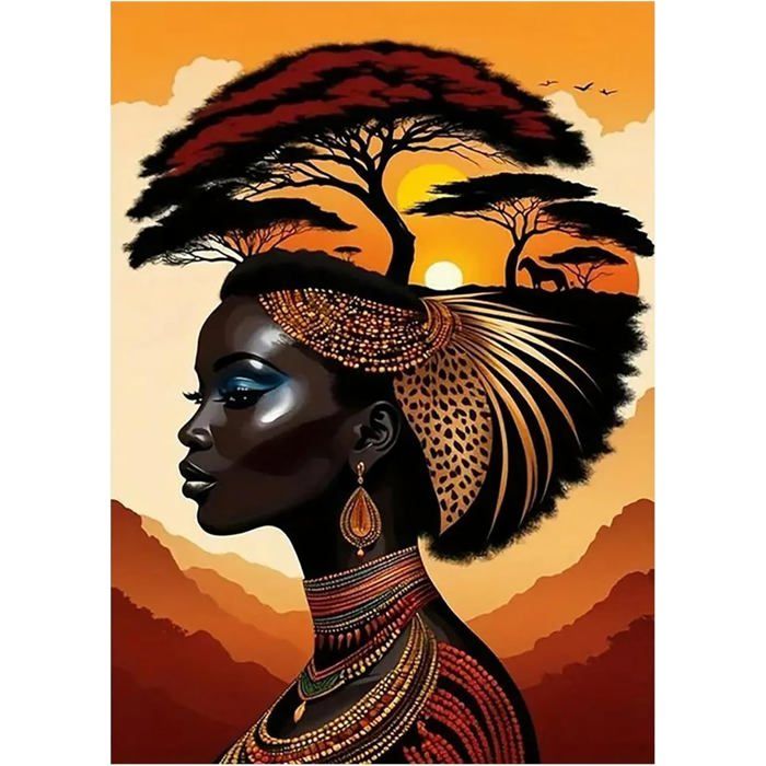 Peinture Africaine Visage