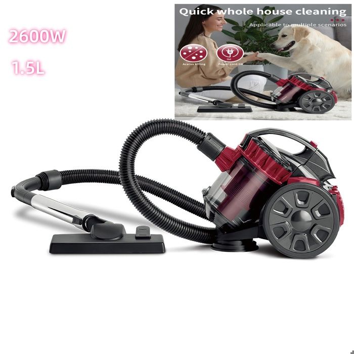 Aspirateur sans sac 2600 W, Aspirateur 1.5L, filtration multicyclonique — free download