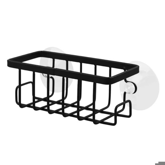 Porte-Éponge à Ventouse Ultra Résistant – Organisateur D'Évier En Métal Antirouille Pour Cuisine, Économiseur D'Espace Pour Éponges Et Brosses