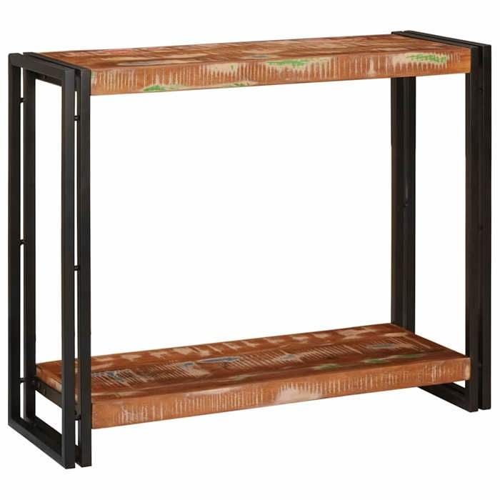 NEW 2026 Table dappoint( 1 pc) - Console meuble - Multicolore 90x33x75 cm Bois Recyclé Solide L1179