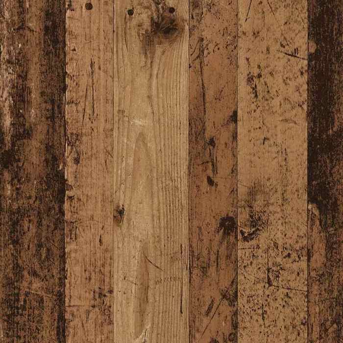 Remise 2026®Armoire Flottante pour chambre Cuisine Marron - Porte-manteau mural Montage mural - Bois Ancien - 100x10x100cm 351 4