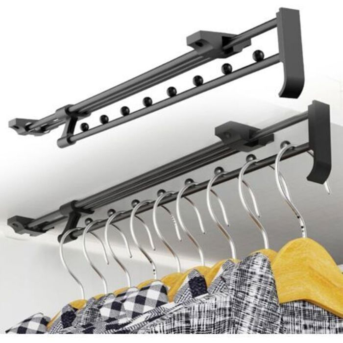 Tringle Penderie Extensible 25-41 cm – Réglable Coulissante pour Armoires & Rangement