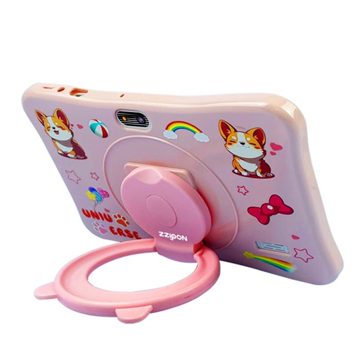 Rose Tablette Enfant 7 Pouces WiFi Android Apprentissage Précoce Éducatif Jeux Vidéo Contrôle Parental Cadeau Idéal Tactile Portable