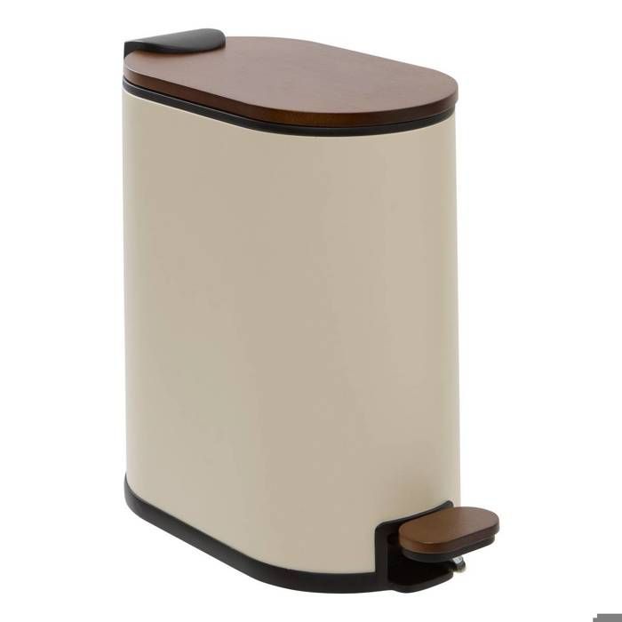 Poubelle Argileo ovale 5L beige - 5 five simply smart