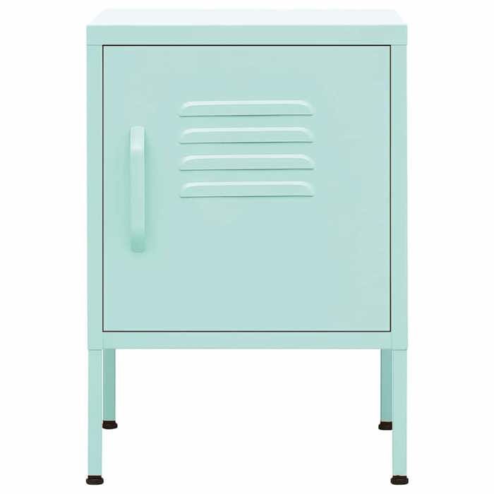 Petite Table intérieure - Table de chevet Vert menthe 35x35x51 cm Acier - design élégant(87430)