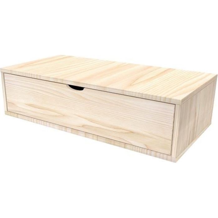 Cube De Rangement Longueur 100 Cm Tiroir Couleur Brut