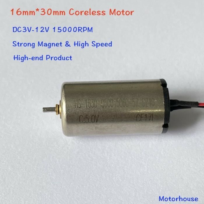 Lot De 5 Mini Moteurs Vibrants Sans Noyau 14500 RPM – Étanchés, Ultra Puissants Pour Masseurs Et Lunettes Connectées