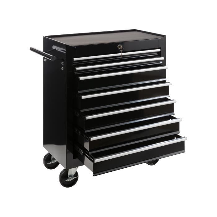 Arebos Servante Caisse A Outils D Atelier 7 Tiroirs Tools Chest