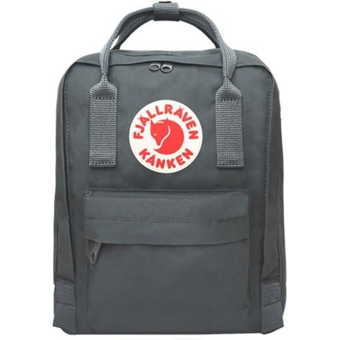 Sac a dos fjallraven Kanken en toile impermeable 7L Gris graphite Cdiscount Bagagerie Maroquinerie