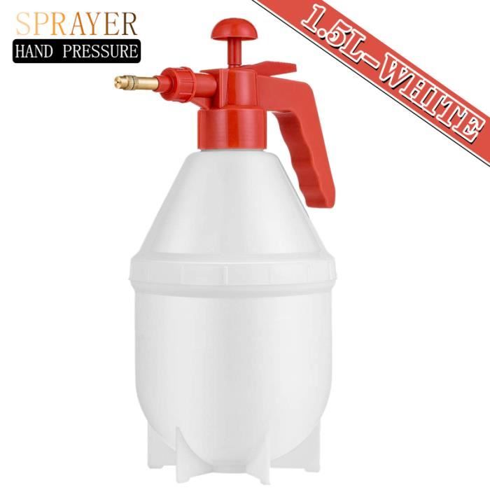 Pulvérisateur à Pression 1,5 L – Blanc, Jet Réglable – Idéal Pour Petites Surfaces (jardin, Maison)