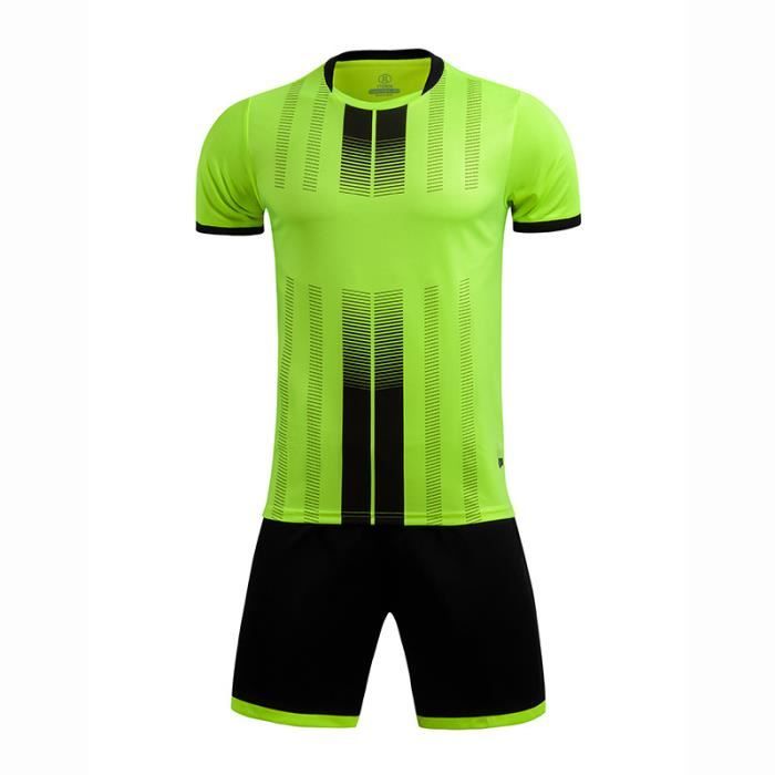 Vert 5XL Maillot de football a la mode Ensembles d entrainement de haute qualite pour enfants et adultes Cdiscount Maison