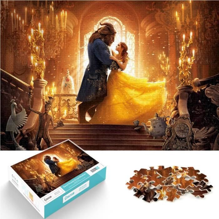 Puzzle 1000 Pièces Film La Belle Et La Bête Puzzle Adultes Et Enfants ...