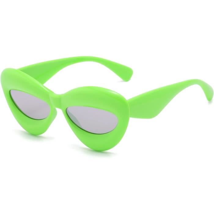 Lunettes De Soleil Retro Oeil De Chat Mode Lunette Vintage Forme De L vres Uv400 Lunettes De Soleil Y2K Pour Femme Homme 65 u6314
