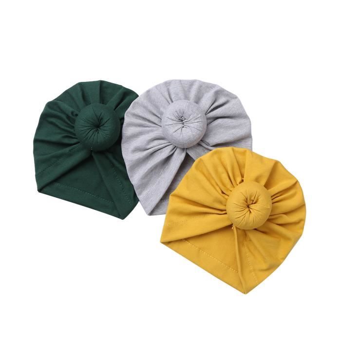 Set De 3 Bonnet Bebe Garcon Fille Naissance Chapeau Bowknot Turban Bandeau Elastique Wrap 7 Cdiscount Pret A Porter