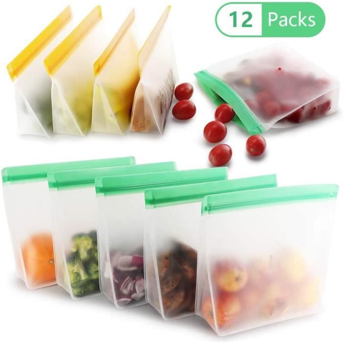 5 Pièces Sac De Conservation D'aliments En Silicone Réutilisable Et Étanche  Aux Fuites Pour , Céréales, Légumes, Fruits Et Collations, Organisateur De  Cuisine, Sac D'aliments, Conteneurs De Stockage Pour Sacs D'aspirateur De