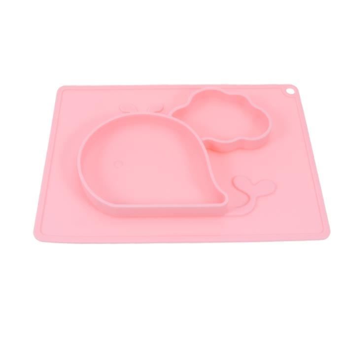 1 Pc Bebe Silicone Plateau A Manger Antiderapant Belle Bande Dessinee De Baleine Plaque A Manger Plat D Alimentation One Piece Bol P Cdiscount Puericulture Eveil Bebe