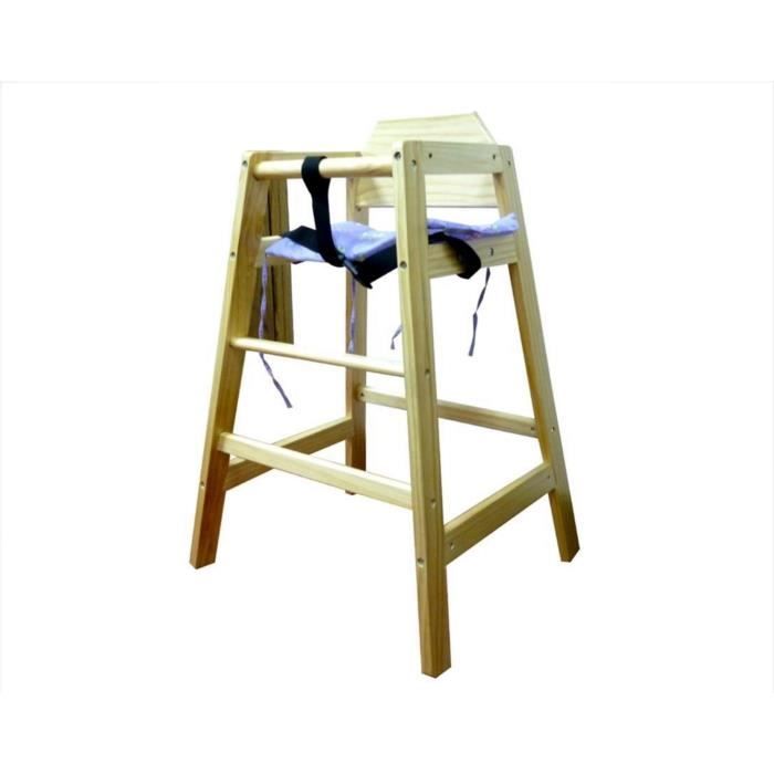 Chaise haute en bois  Cdiscount Puériculture & Eveil bébé