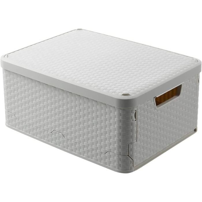 Boîte De Rangement à Roulettes - Plastique Robuste - Pour Chambre étudiant, Bureau - Organisateur Sous Bureau