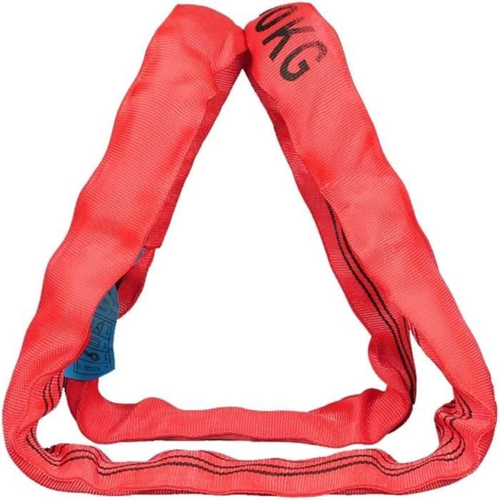 Soulever les Sangles Rondes Rouge WLL 5 tonnes Annulolyse Slings Slings