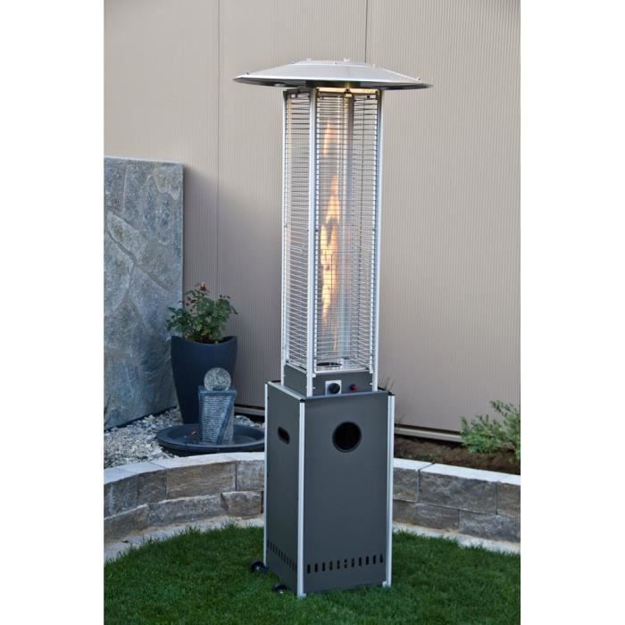 Chauffage De Terrasse A Gaz Vidro Anthracite Avec Adaptateur Pour Bouteilles Gaz Francaises Achat Vente Chauffage Exterieur Chauffage De Terrasse A Gaz Cdiscount