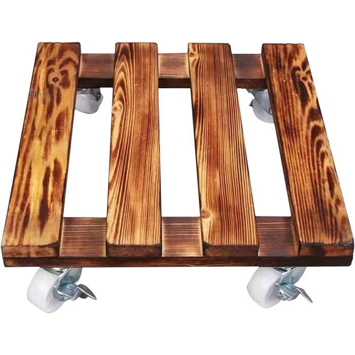 Plateau Roulant Pour Pot De Plante Acrylique – Support Mobile Avec Roues 360° – Diamètre 36 Cm – Pour Intérieur/extérieur