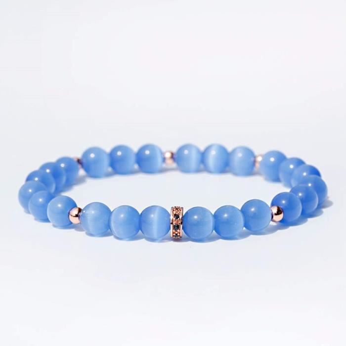 Bracelet Homme En Perles De Jaspe Naturel - Taille Extensible 16-20 Cm, Ne Déteint Pas, Style EST. 2015 - 4