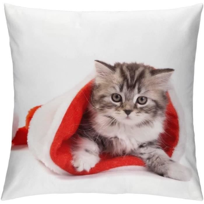 Housse De Coussin De Noël – Velours Et Toile – Tailles 30x50 Cm Ou 45x45 Cm – Déco Salon Ou Chambre Festive - 8