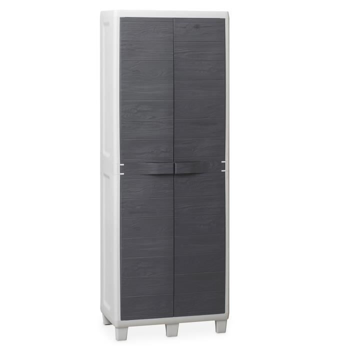 Armoire Menagere Toomax Woody S Gris Anthracite Achat Vente