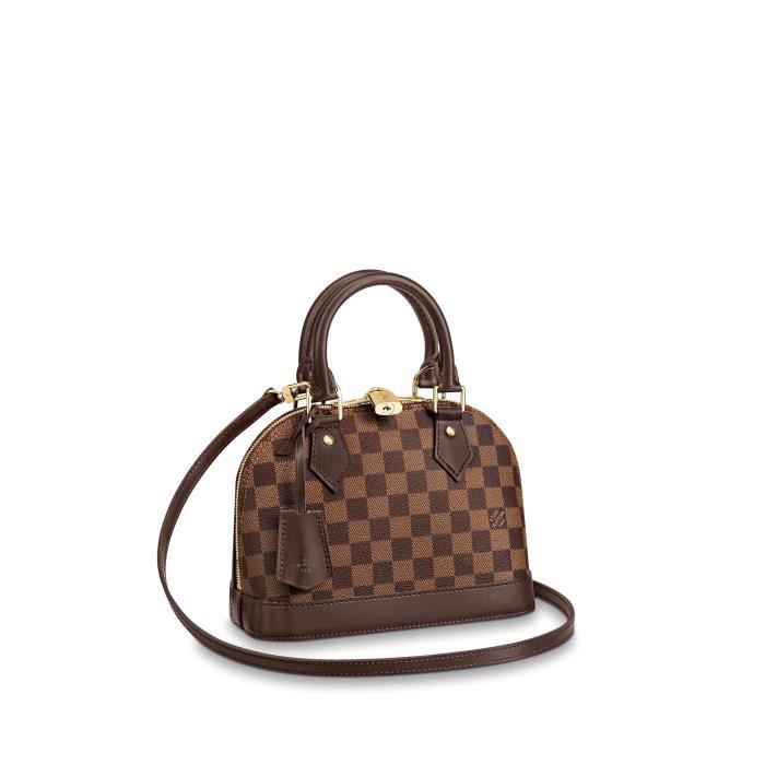 Louis Vuitton Pochette Alma pour Femme Sac a Main LV Toile Damier ... Louis Vuitton Pochette Alma pour Femme Sac a Main LV Toile Damier ...