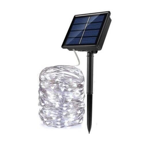 Guirlande Solaire étoiles 12m – 100 LED, 8 Modes, Minuterie Auto, Imperméable Pour Extérieur Jardin Noël