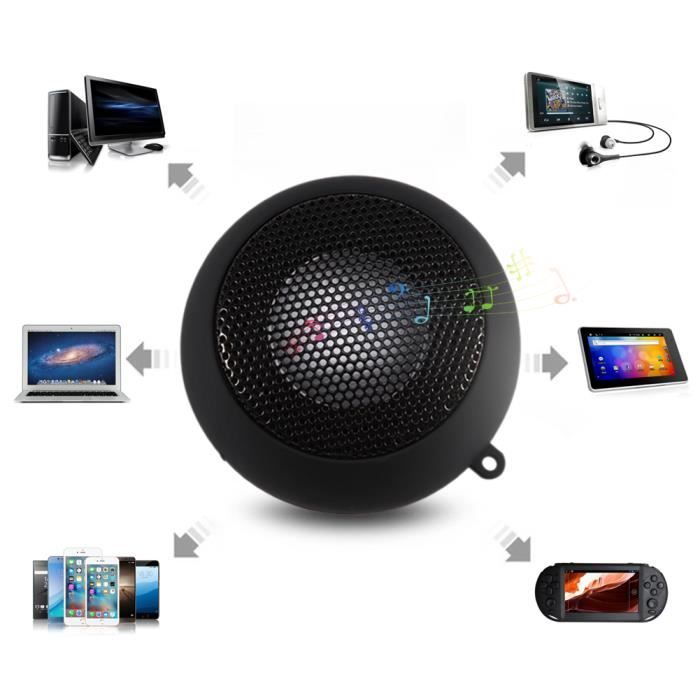 Mini Haut Parleur D Ordinateur De Bureau Pour Ordinateur Portable Pc Portable Mp3 Batterie Integree De Haut Parleur De 3 5 Mm Noir Prix Pas Cher Cdiscount