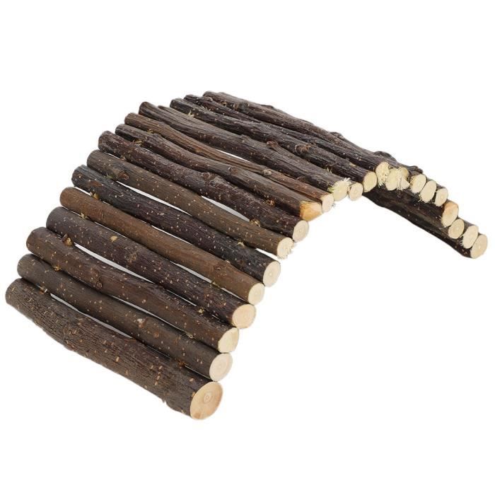 Meilleurs prix pour Alomejor Pont en arc pour animaux de compagnie Pont en arc en bois Échelle de hamster Lapin Petits animaux Accessoires de cage pour