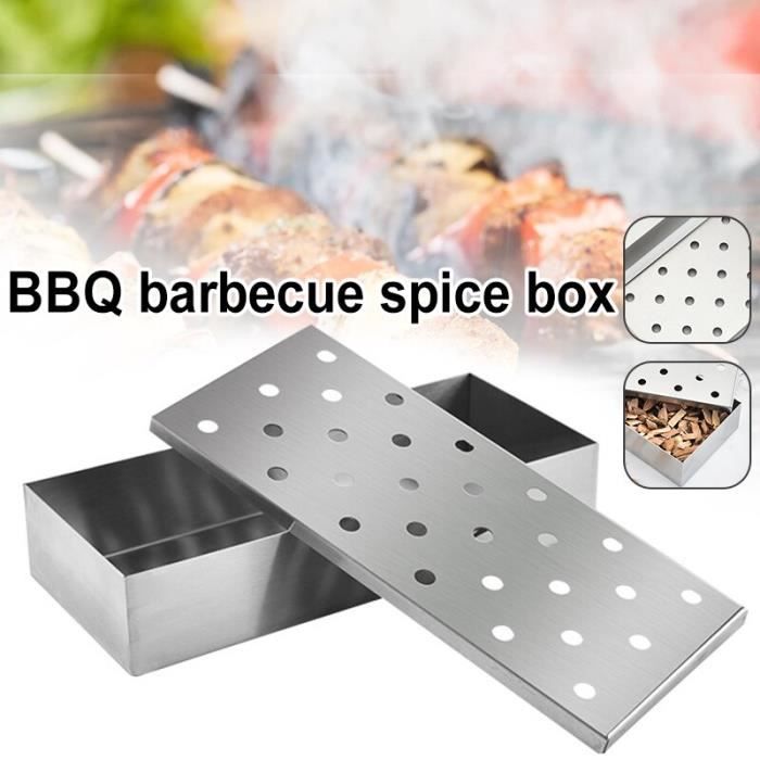 Fumoir BBQ en acier inoxydable boîte à fumée froide BBQ pour viandes — free download