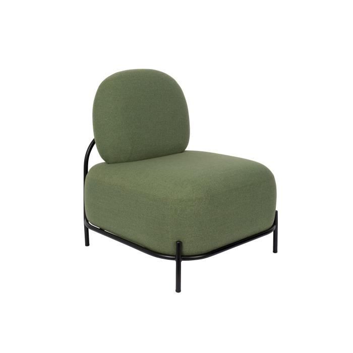 fauteuil design en tissu polly - boite à design - vert - relaxation - contemporain - design