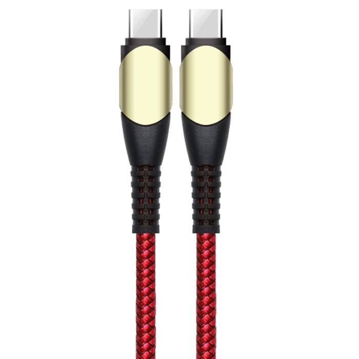 Câble USB-C Silicone Robuste 1m - Transfert De Données & Charge - Compatible Xiaomi - Orange