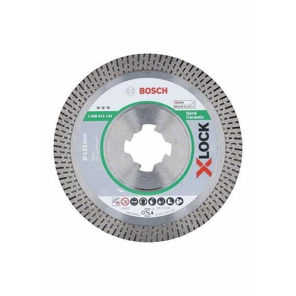 Bosch Disques à tronçonner diamantés X LOCK Best for Hard Ceramic 115x22 23x1 4x10 2608615134 - vue 2