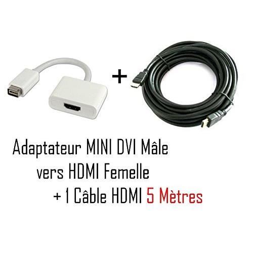 CABLING® Câble adaptateur mini DVI vers HDMI F Cdiscount TV Son Photo