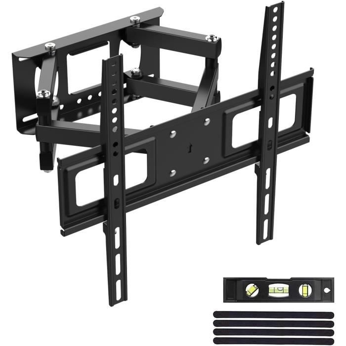 Support Mural TV 37-85 Pouces - Pivotant, Inclinable, Jusqu'à 60kg, VESA 600x400mm