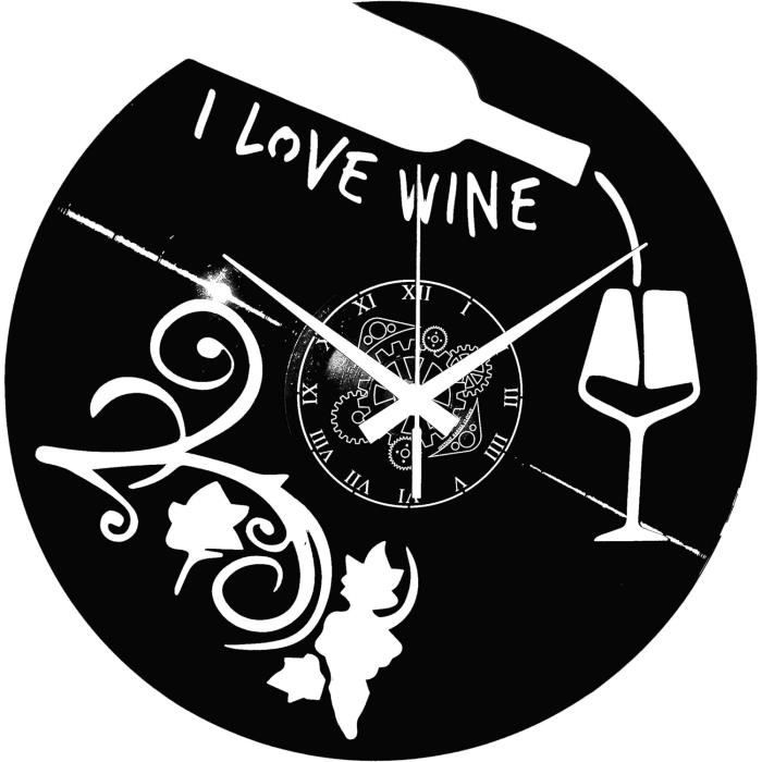 Smotly Horloge murale en vinyle, motif cheval, horloge murale décoration cadeau pour les amateurs de courses de chevaux Smotly Horloge murale en vinyle, motif cheval, horloge murale décoration cadeau pour les amateurs de courses de chevaux